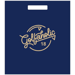 "Golfaholic" 15" x 18" Plastic Shopping Bag - 500 Count
