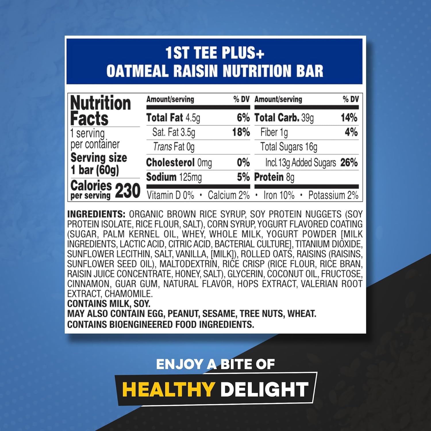 1st Tee Nutrition Bar - 12pc Snack Bar Display