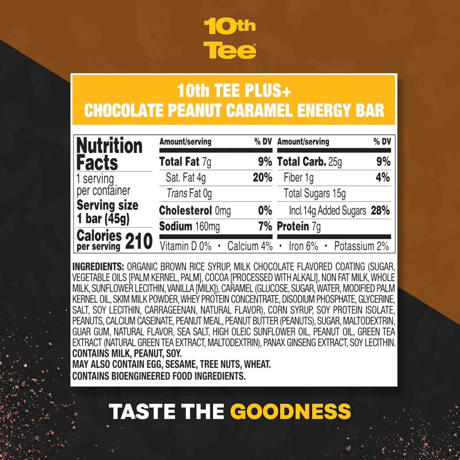 10th Tee Energy Bar - 12pc Snack Bar Display