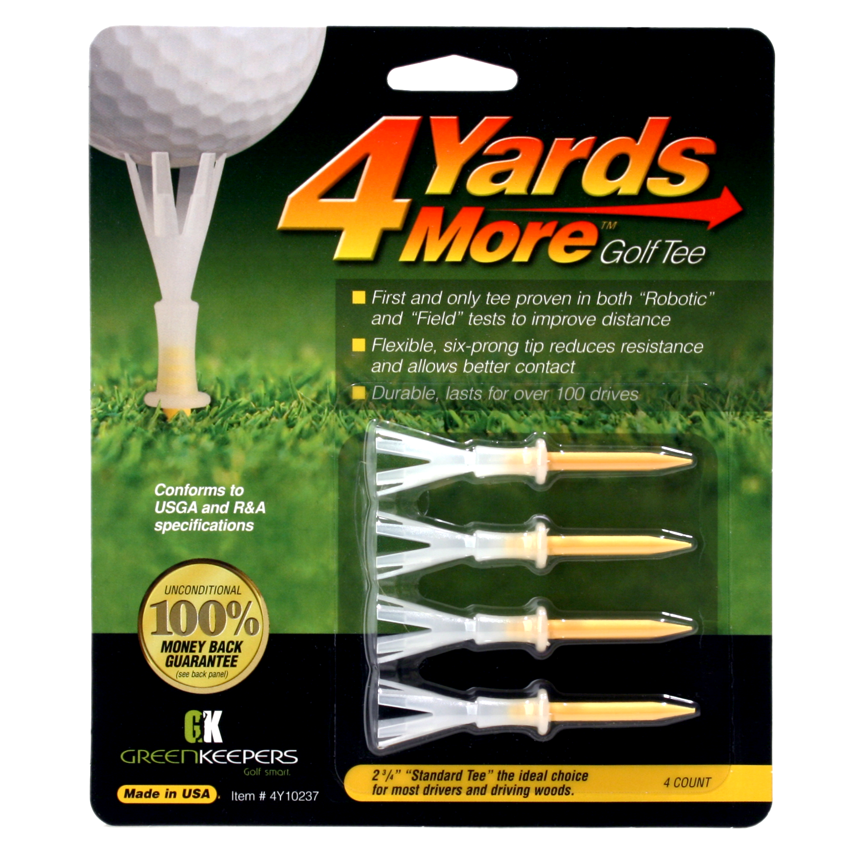 4 Yards More Packaged Tees - Case of 24