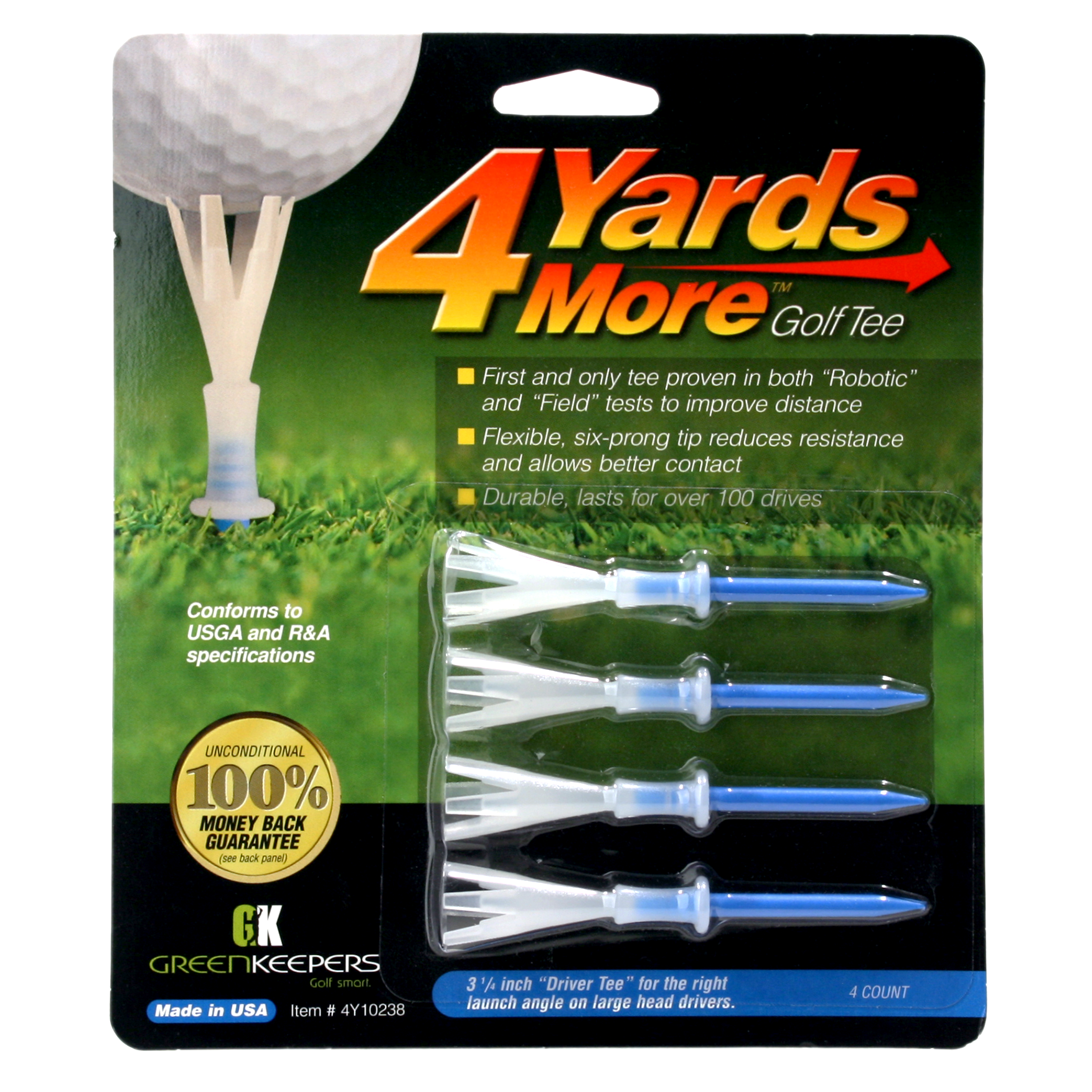 4 Yards More Packaged Tees - Case of 24