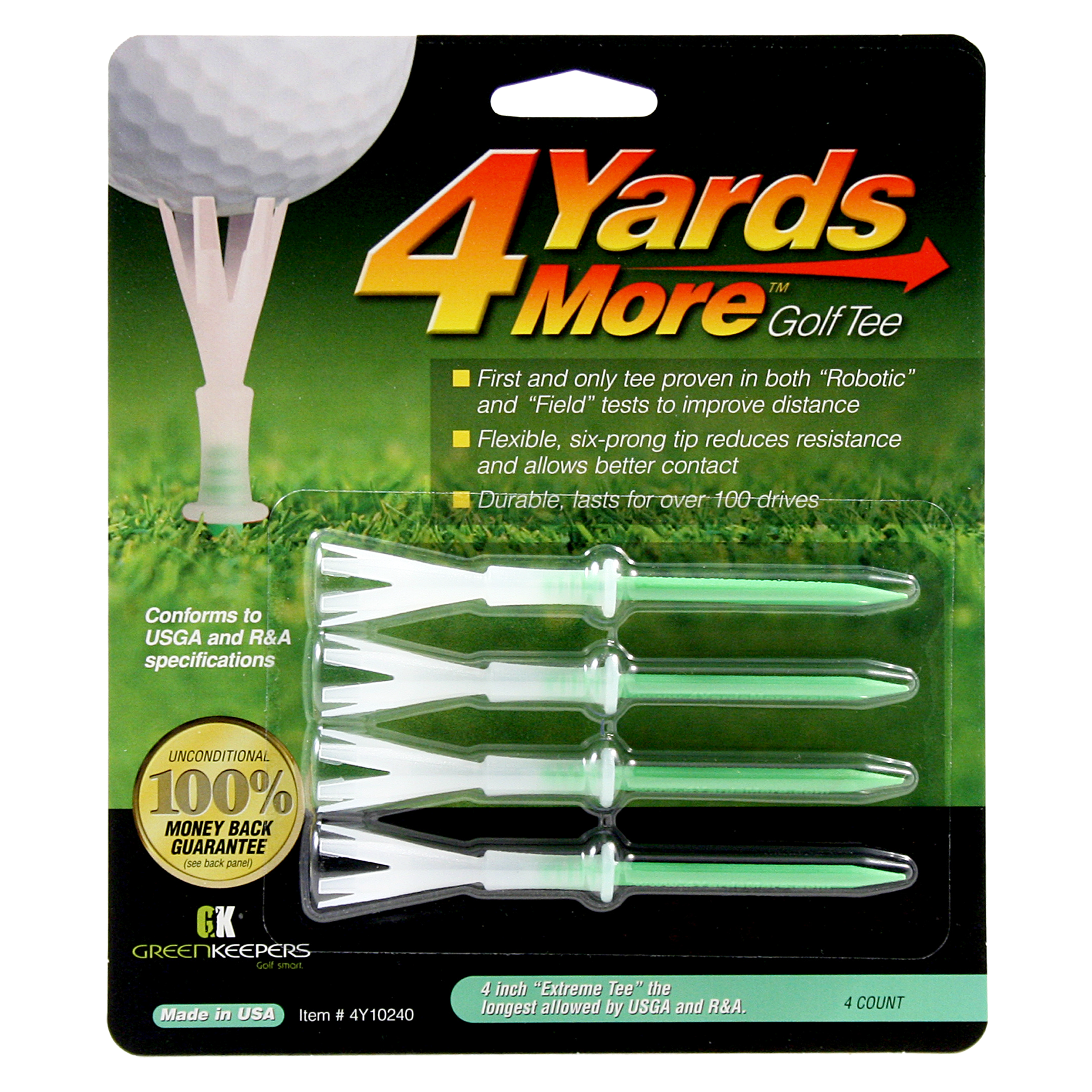 4 Yards More Packaged Tees - Case of 24
