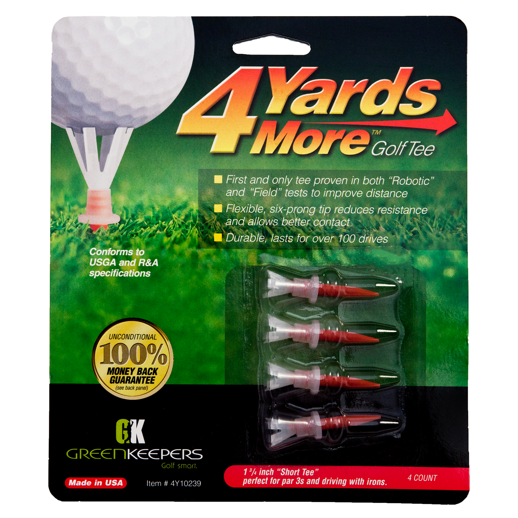 4 Yards More Packaged Tees - Case of 24