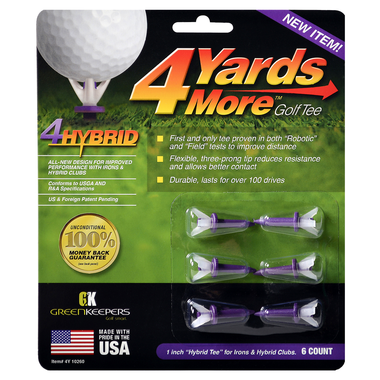 4 Yards More Packaged Tees - Case of 24