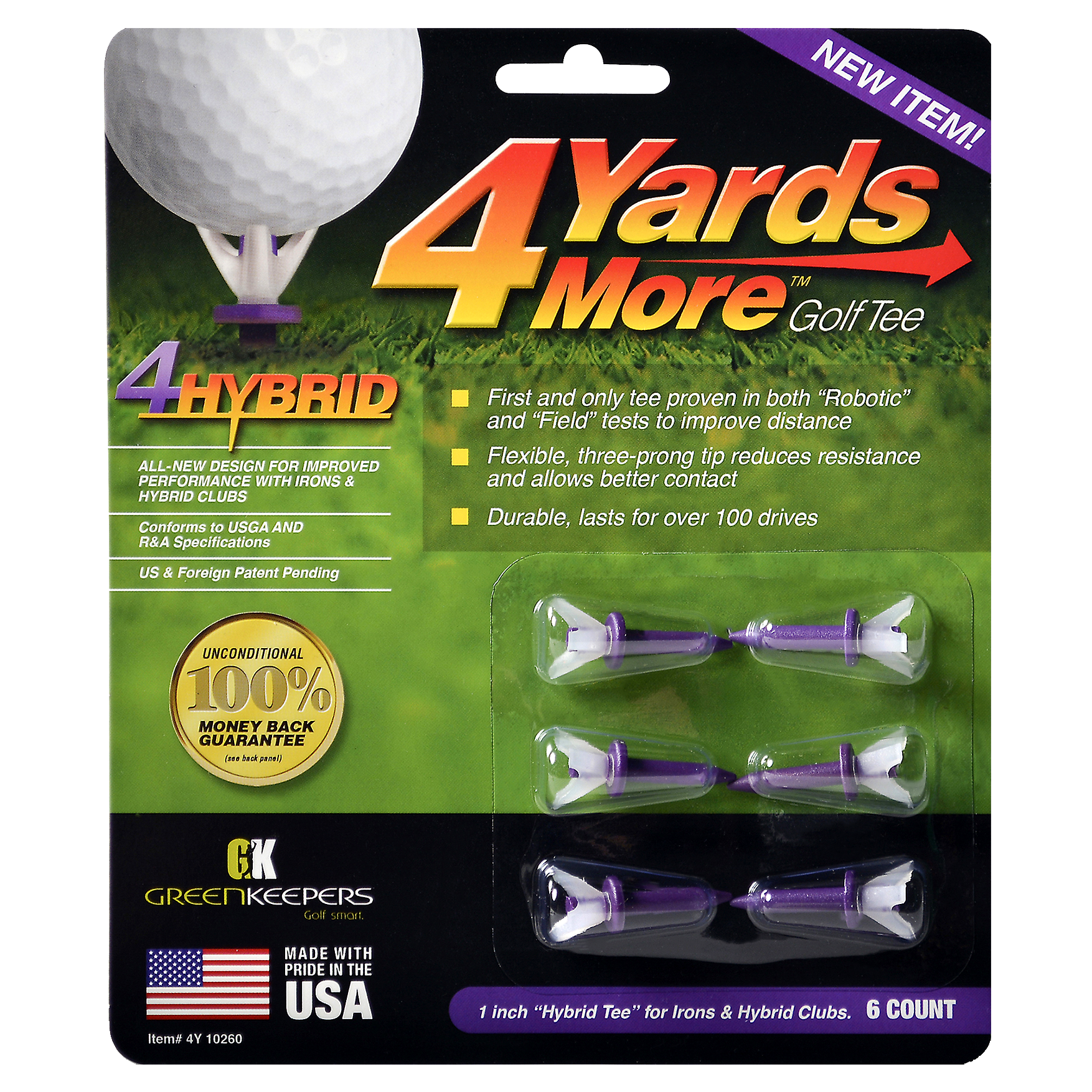 4 Yards More Packaged Tees - Case of 24