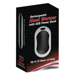 Rechargeable Hand Warmer w/ USB Power Bank - Case of 6