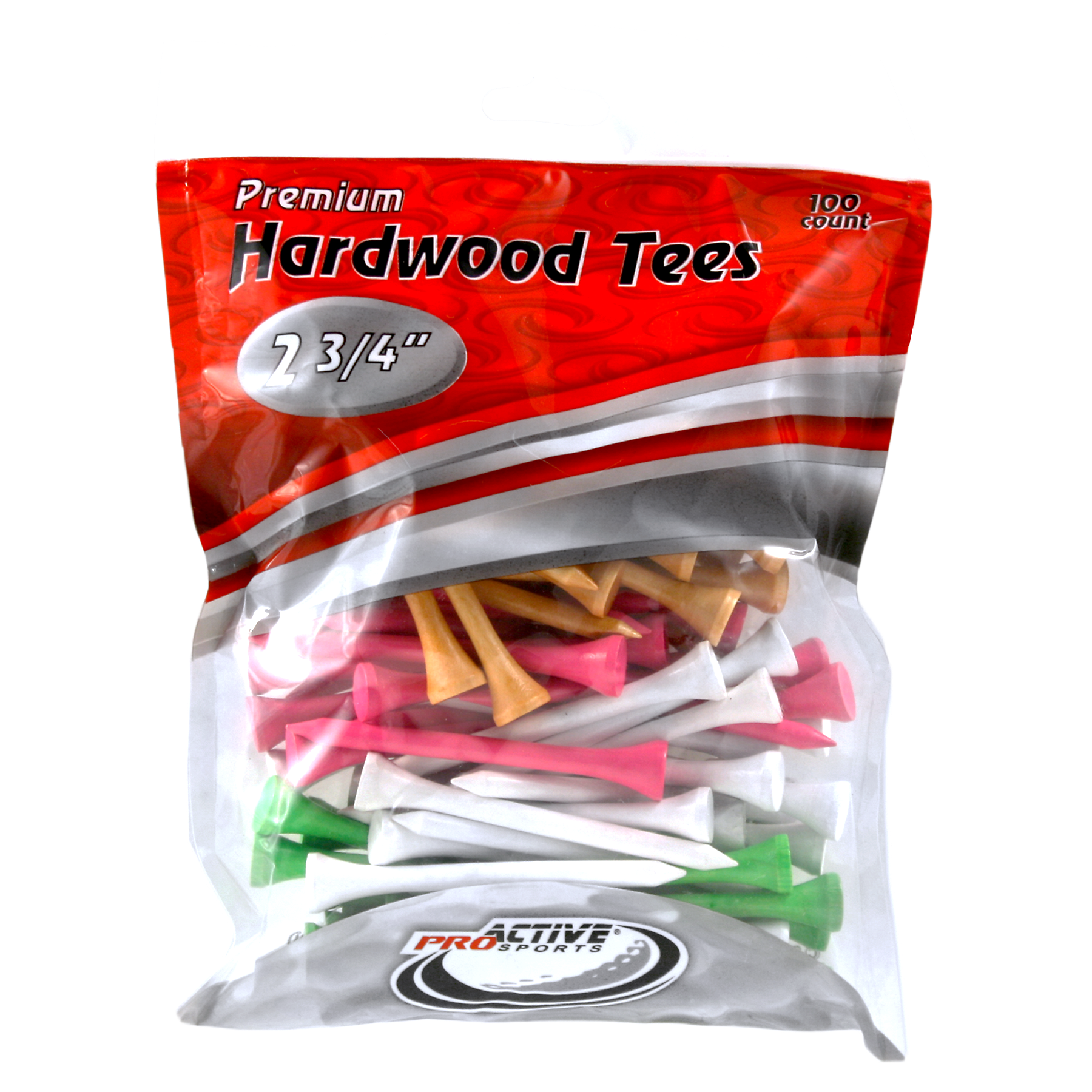 ProActive Sports Standard Wood Tees - Case of 72