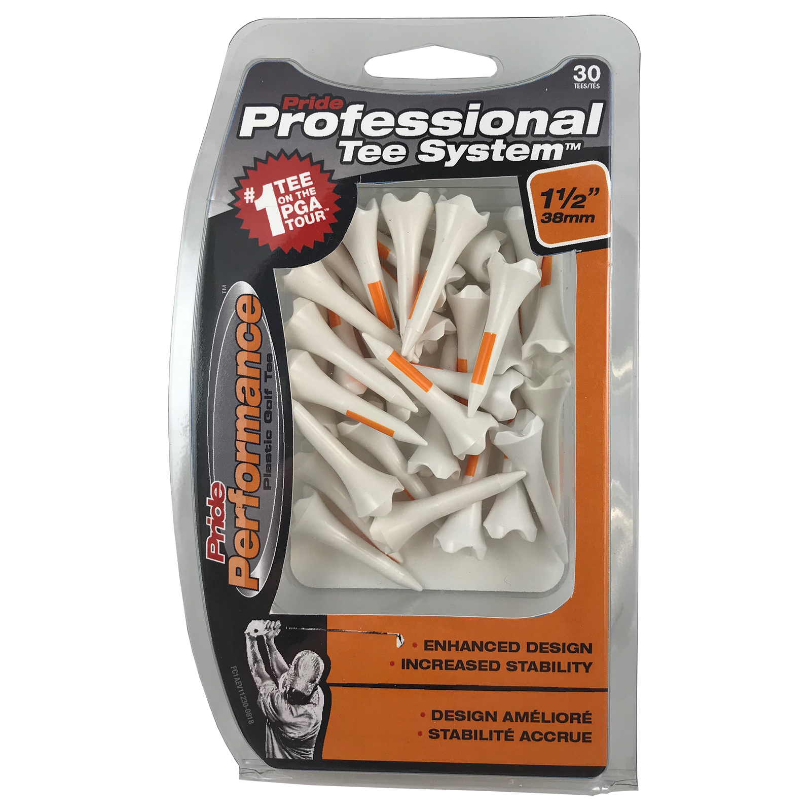 Pride Performance Plastic Packaged Tees - Case of 6
