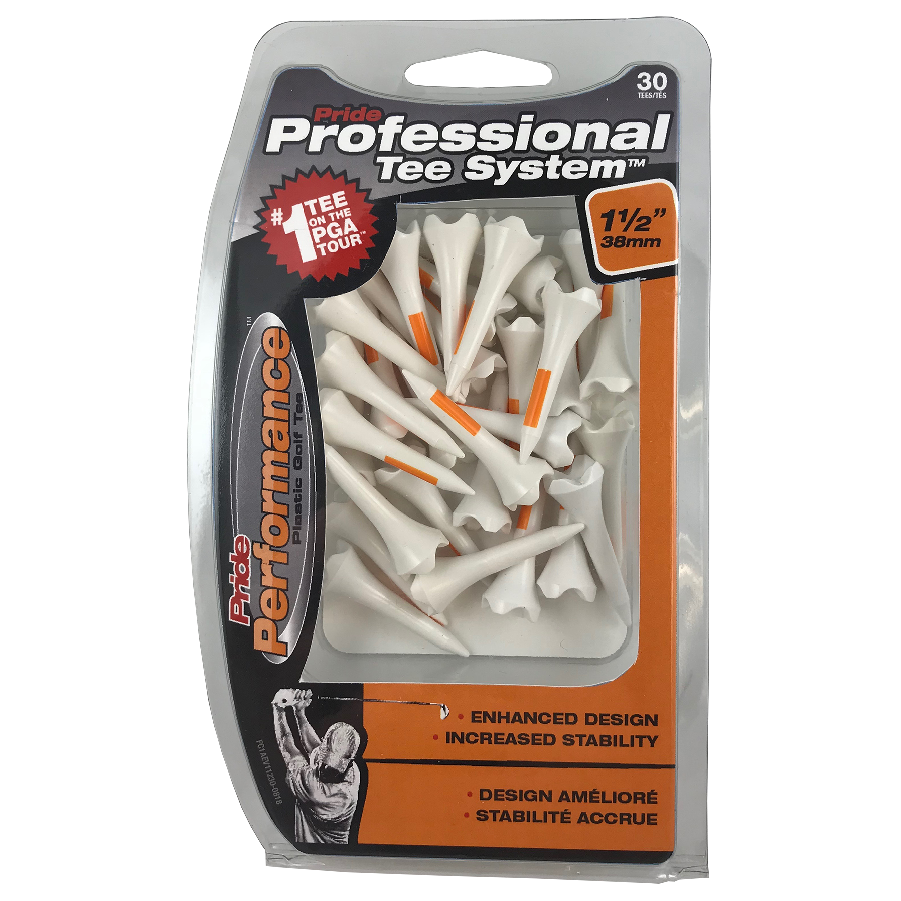Pride Performance Plastic Packaged Tees - Case of 6