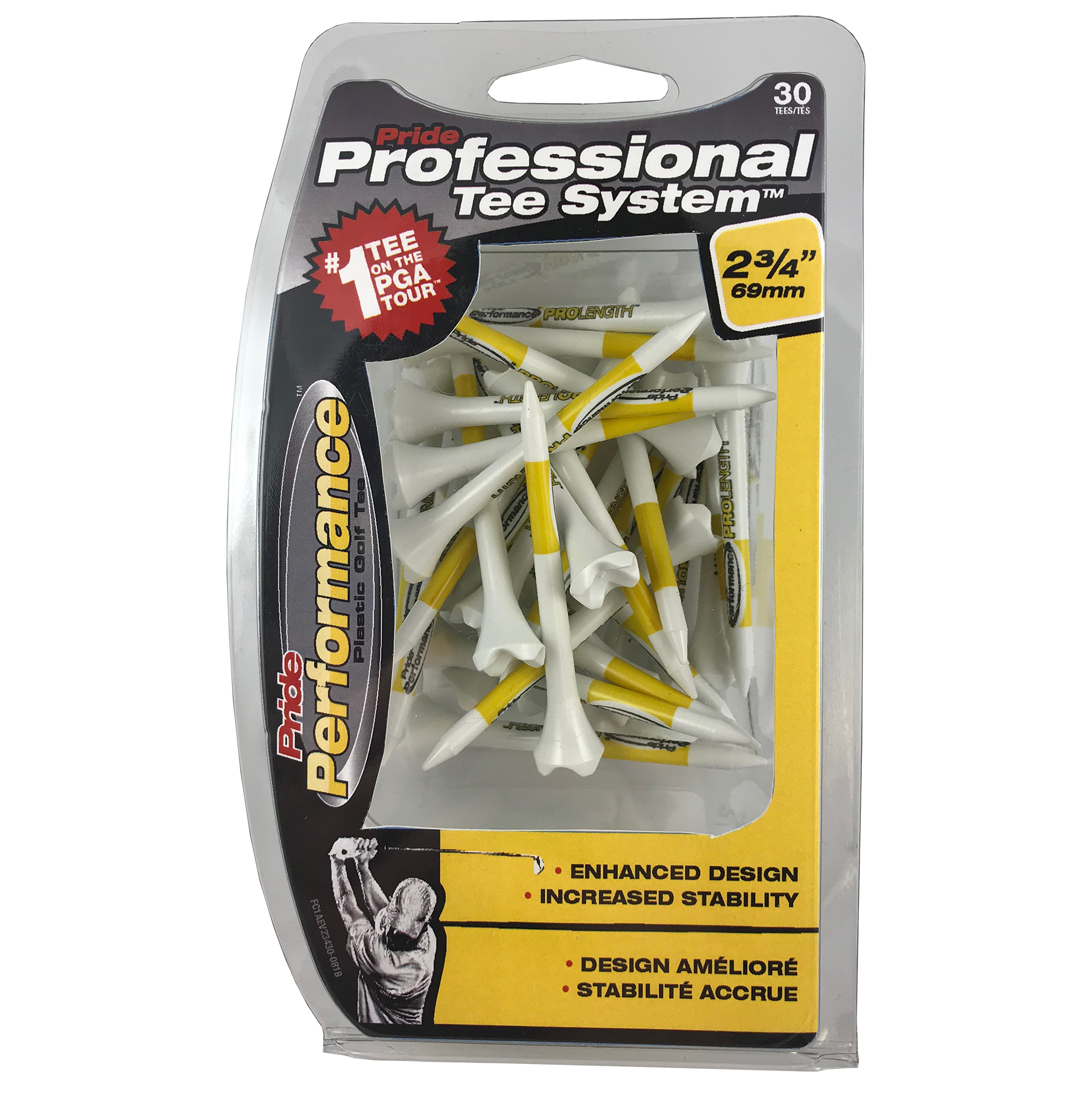 Pride Performance Plastic Packaged Tees - Case of 6