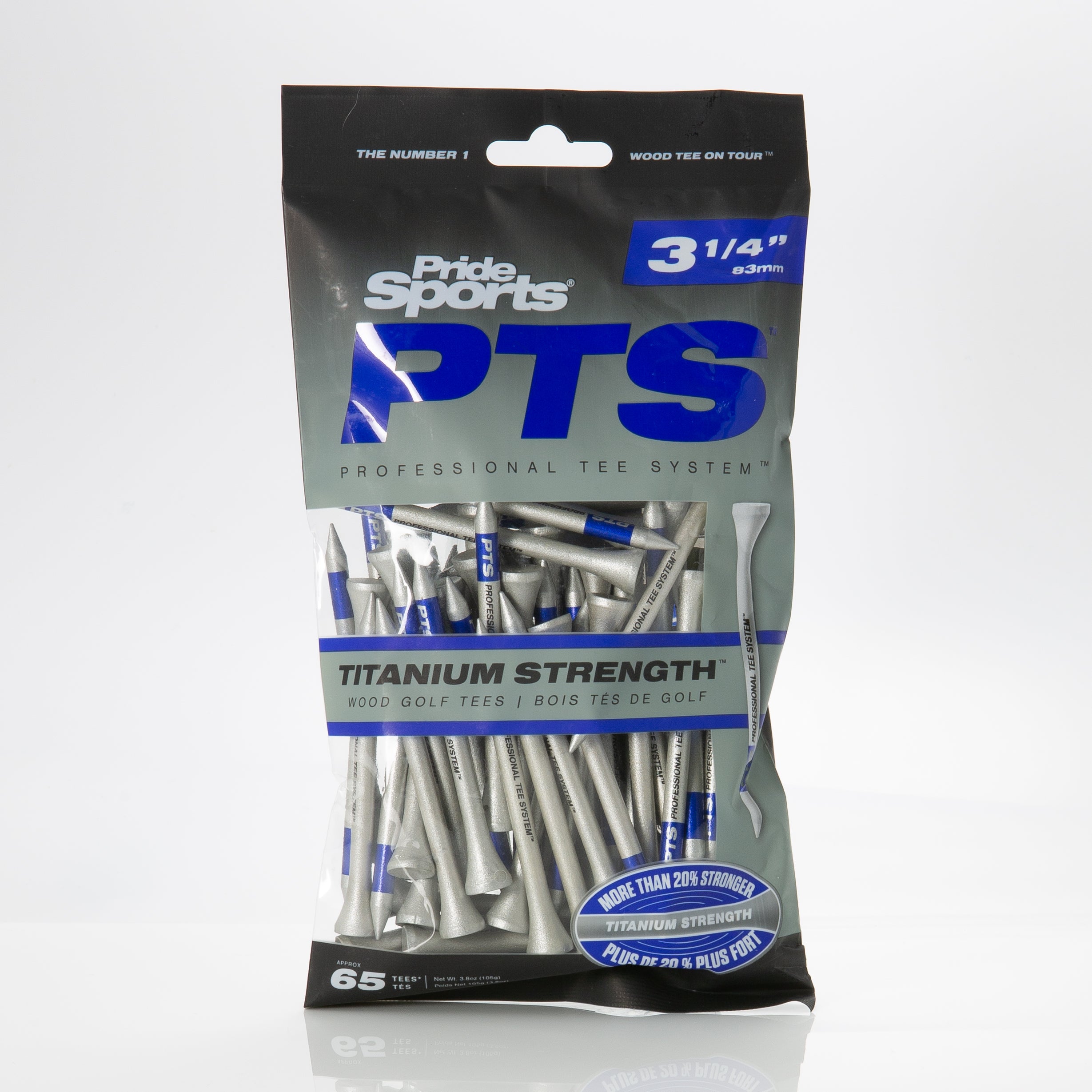 Pride Titanium Strength Packaged Tees - Case of 12