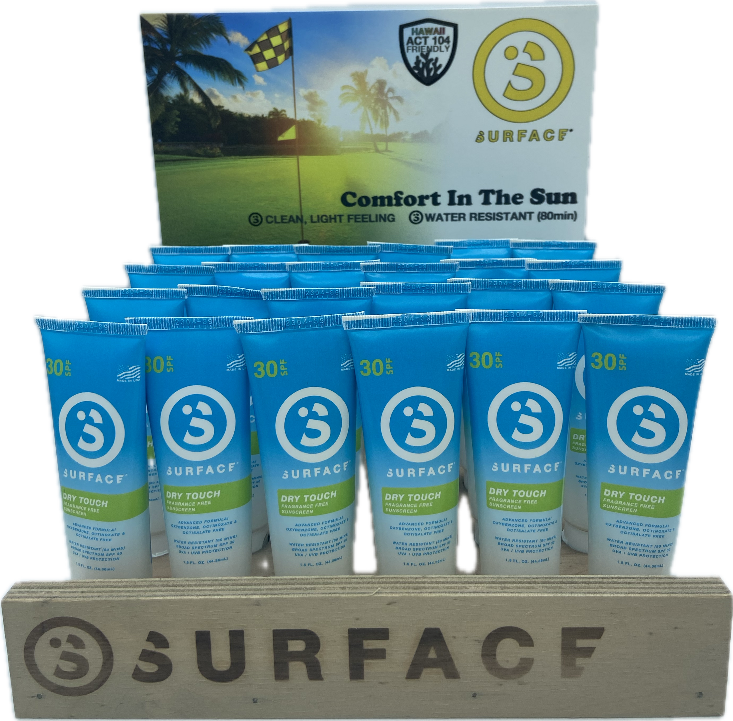 Surface Sunscreen - Dry Touch Lotion - 48 count w/ Counter Display
