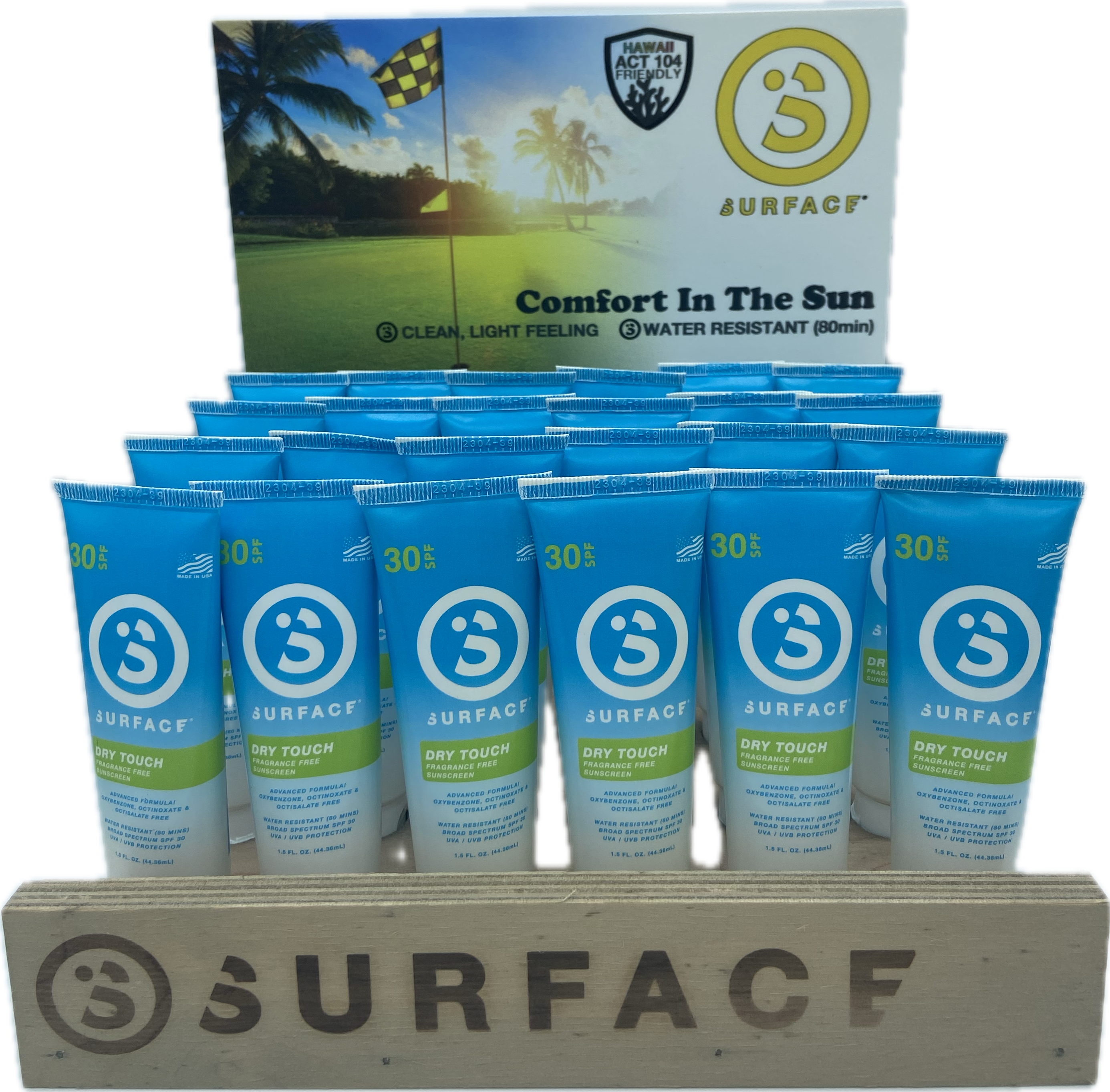 Surface Sunscreen - Dry Touch Lotion - 48 count w/ Counter Display